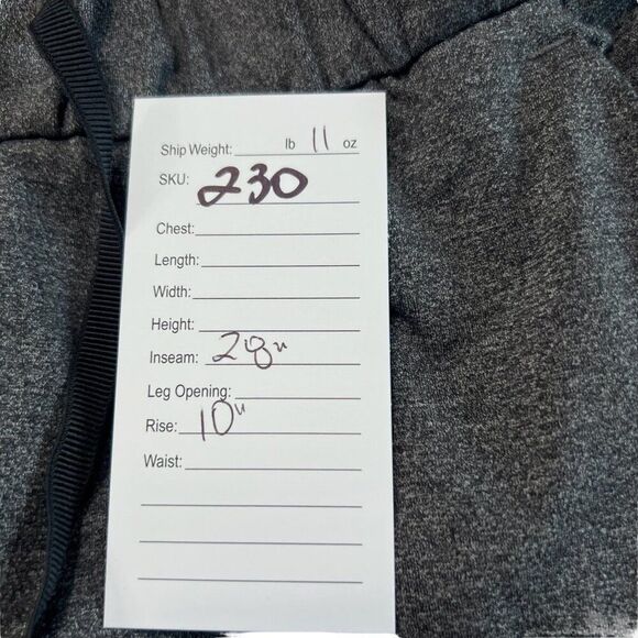 Lululemon On the Fly Pant 28" Inseam Heathered Black Size 4 - Picture 6 of 6